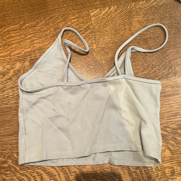Pale green with boy Aritzia cropped tank top - Picture 3 of 3